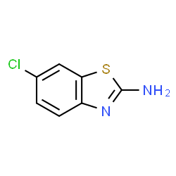 ChemSpider 2D Image | 6-Chloro-2-benzothiazolamine | C7H5ClN2S