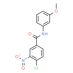 ChemSpider 2D Image | 4-Chloro-N-(3-methoxyphenyl)-3-nitrobenzamide | C14H11ClN2O4