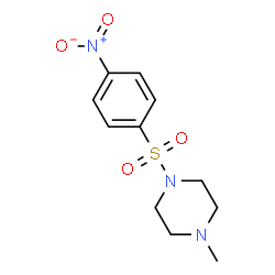 ChemSpider 2D Image | 1-methyl-4-(4-nitrobenzenesulfonyl)piperazine | C11H15N3O4S