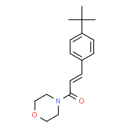 ChemSpider 2D Image | (2E)-3-[4-(2-Methyl-2-propanyl)phenyl]-1-(4-morpholinyl)-2-propen-1-one | C17H23NO2