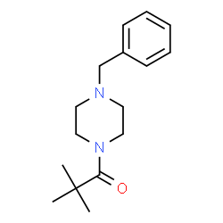 ChemSpider 2D Image | 1-(4-Benzyl-1-piperazinyl)-2,2-dimethyl-1-propanone | C16H24N2O
