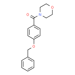 ChemSpider 2D Image | [4-(Benzyloxy)phenyl](4-morpholinyl)methanone | C18H19NO3