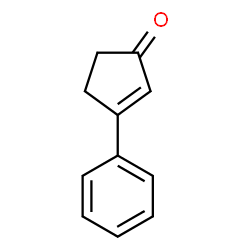 ChemSpider 2D Image | 3-phenyl-2-cyclopentenone | C11H10O