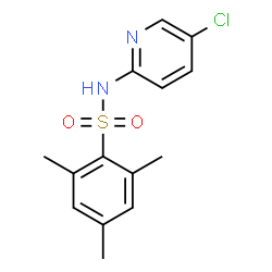 ChemSpider 2D Image | N-(5-Chloro-2-pyridinyl)-2,4,6-trimethylbenzenesulfonamide | C14H15ClN2O2S