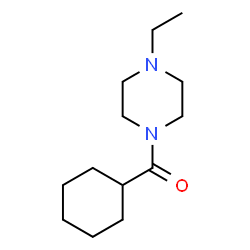 ChemSpider 2D Image | Cyclohexyl(4-ethyl-1-piperazinyl)methanone | C13H24N2O