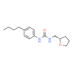 ChemSpider 2D Image | 1-(4-Butylphenyl)-3-[(2S)-tetrahydro-2-furanylmethyl]urea | C16H24N2O2