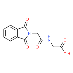ChemSpider 2D Image | 2-(2-(1,3-dioxoisoindolin-2-yl)acetamido)acetic acid | C12H10N2O5