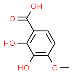 ChemSpider 2D Image | 2,3-DIHYDROXY-4-METHOXYBENZOIC ACID | C8H8O5