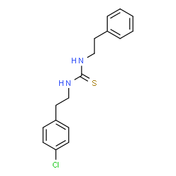 ChemSpider 2D Image | 1-[2-(4-Chlorophenyl)ethyl]-3-(2-phenylethyl)thiourea | C17H19ClN2S