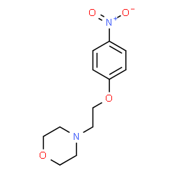 ChemSpider 2D Image | 4-[2-(4-Nitrophenoxy)ethyl]morpholine | C12H16N2O4