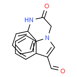 ChemSpider 2D Image | 2-(3-Formyl-1H-indol-1-yl)-N-phenylacetamide | C17H14N2O2