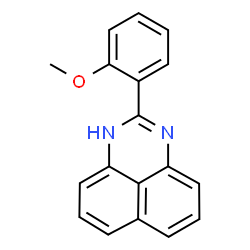 ChemSpider 2D Image | 2-(2-Methoxyphenyl)-1H-perimidine | C18H14N2O