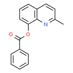 ChemSpider 2D Image | 2-Methyl-8-quinolinyl benzoate | C17H13NO2