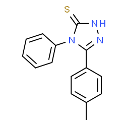 ChemSpider 2D Image | 4-Phenyl-5-p-tolyl-4H-1,2,4-triazole-3-thiol | C15H13N3S