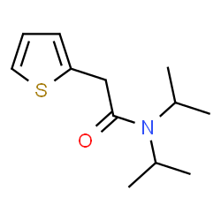 ChemSpider 2D Image | N,N-Diisopropyl-2-(2-thienyl)acetamide | C12H19NOS