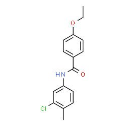 ChemSpider 2D Image | N-(3-Chloro-4-methylphenyl)-4-ethoxybenzamide | C16H16ClNO2