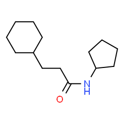 ChemSpider 2D Image | 3-Cyclohexyl-N-cyclopentylpropanamide | C14H25NO