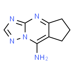ChemSpider 2D Image | 6,7-Dihydro-5H-cyclopenta[d][1,2,4]triazolo[1,5-a]pyrimidin-8-amine | C8H9N5