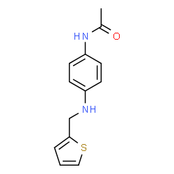 ChemSpider 2D Image | N-{4-[(2-Thienylmethyl)amino]phenyl}acetamide | C13H14N2OS