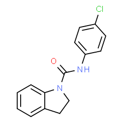 ChemSpider 2D Image | N-(4-Chlorophenyl)-1-indolinecarboxamide | C15H13ClN2O