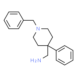 ChemSpider 2D Image | (1-Benzyl-4-phenylpiperidin-4-yl)methanamine | C19H24N2