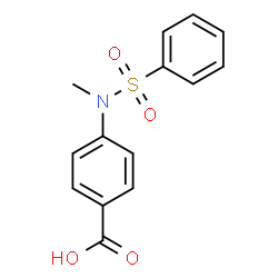 ChemSpider 2D Image | 4-[Methyl(phenylsulfonyl)amino]benzoic acid | C14H13NO4S