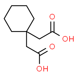 ChemSpider 2D Image | 2,2'-(1,1-Cyclohexanediyl)diacetic acid | C10H16O4