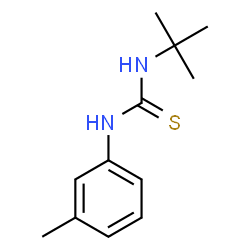 ChemSpider 2D Image | 1-(3-Methylphenyl)-3-(2-methyl-2-propanyl)thiourea | C12H18N2S