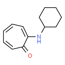 ChemSpider 2D Image | 2-(Cyclohexylamino)-2,4,6-cycloheptatrien-1-one | C13H17NO