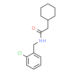 ChemSpider 2D Image | N-(2-Chlorobenzyl)-2-cyclohexylacetamide | C15H20ClNO