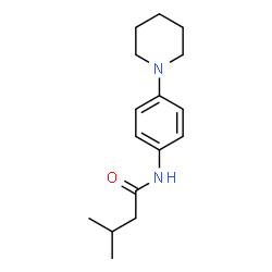 ChemSpider 2D Image | 3-Methyl-N-[4-(1-piperidinyl)phenyl]butanamide | C16H24N2O