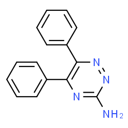 ChemSpider 2D Image | diphenyl-1,2,4-triazin-3-amine | C15H12N4