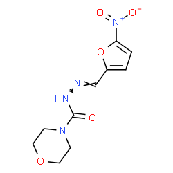 ChemSpider 2D Image | N'-[(E)-(5-Nitro-2-furyl)methylene]-4-morpholinecarbohydrazide | C10H12N4O5