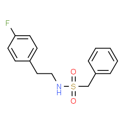 ChemSpider 2D Image | N-[2-(4-Fluorophenyl)ethyl]-1-phenylmethanesulfonamide | C15H16FNO2S