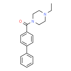 ChemSpider 2D Image | 4-Biphenylyl(4-ethyl-1-piperazinyl)methanone | C19H22N2O