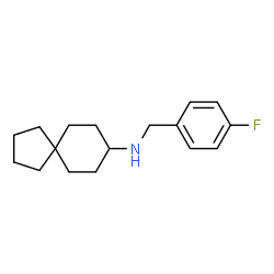 ChemSpider 2D Image | N-(4-Fluorobenzyl)spiro[4.5]decan-8-amine | C17H24FN
