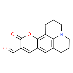 ChemSpider 2D Image | 11-Oxo-2,3,6,7-tetrahydro-1H,5H,11H-pyrano[2,3-f]pyrido[3,2,1-ij]quinoline-10-carbaldehyde | C16H15NO3