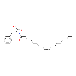 ChemSpider 2D Image | N-[(9Z)-9-Octadecenoyl]phenylalanine | C27H43NO3