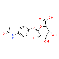 ChemSpider 2D Image | 4-Acetamidophenyl beta-L-glucopyranosiduronic acid | C14H17NO8