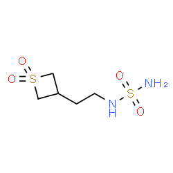 ChemSpider 2D Image | N-[2-(1,1-Dioxido-3-thietanyl)ethyl]sulfuric diamide | C5H12N2O4S2
