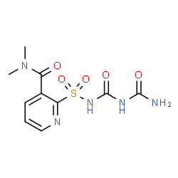 ChemSpider 2D Image | 2-[(Carbamoylcarbamoyl)sulfamoyl]-N,N-dimethylnicotinamide | C10H13N5O5S
