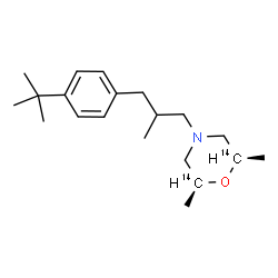 ChemSpider 2D Image | (2R,6S)-2,6-Dimethyl-4-{2-methyl-3-[4-(2-methyl-2-propanyl)phenyl]propyl}(2,6-~14~C_2_)morpholine | C1814C2H33NO