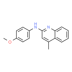 ChemSpider 2D Image | N-(4-Methoxyphenyl)-4-methyl-2-quinolinamine | C17H16N2O