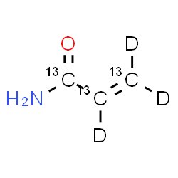 ChemSpider 2D Image | Acrylamide-13C3,2,3,3-d3 | 13C3H2D3NO