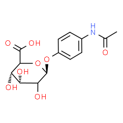 ChemSpider 2D Image | 4-Acetamidophenyl beta-D-erythro-hexopyranosiduronic acid | C14H17NO8
