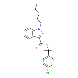 ChemSpider 2D Image | 4-chloro CUMYL-PINACA | C22H26ClN3O