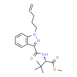 ChemSpider 2D Image | Methyl 3-methyl-N-{[1-(4-penten-1-yl)-1H-indazol-3-yl]carbonyl}-L-valinate | C20H27N3O3