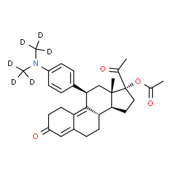 ChemSpider 2D Image | Ulipristal Acetate-d6 | C30H31D6NO4