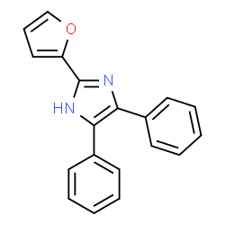 ChemSpider 2D Image | 2-(2-Furyl)-4,5-diphenyl-1H-imidazole | C19H14N2O