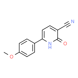 ChemSpider 2D Image | 2-Hydroxy-6-(4-methoxyphenyl)nicotinonitrile | C13H10N2O2